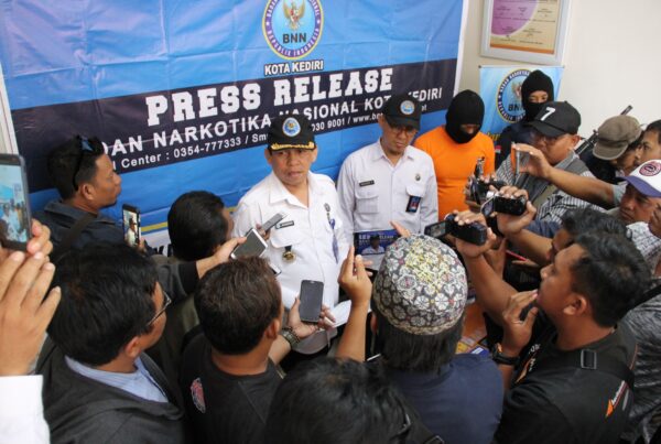 Press Release Penangkapan Pengedar 15,36 gram Sabu di Kota Kediri