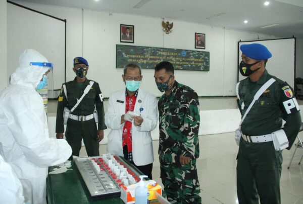 Awal Tahun Jajaran Brigif Mekanis 16 / Wira Yudha Jalani Tes Urine
