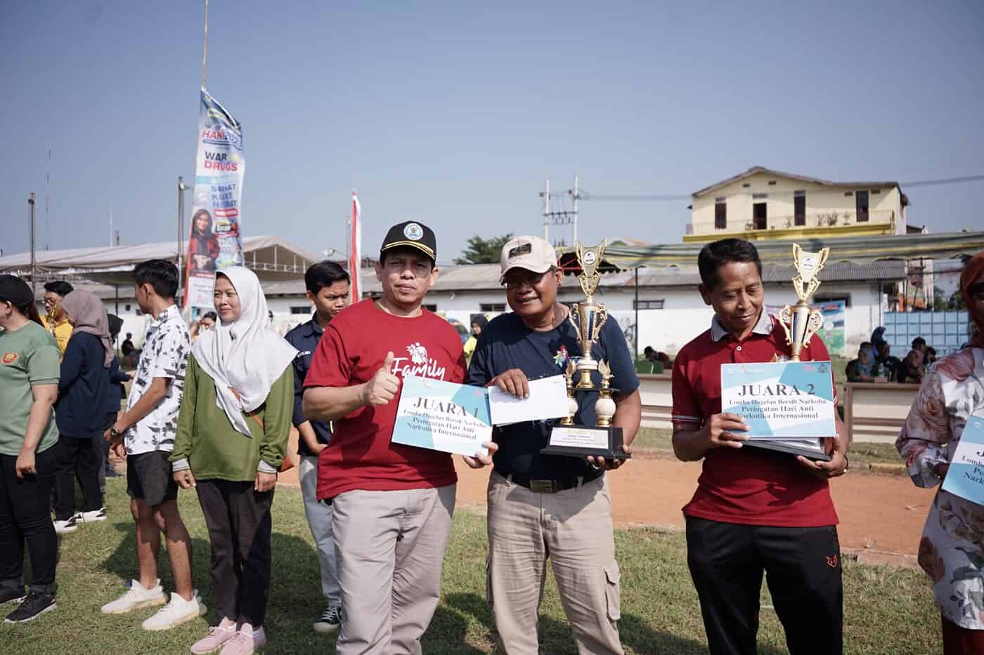 Wujud Komitmen Bersama dan Konsistensi Ciptakan Lingkungan Bersih Narkoba, Ngronggo, Kota Kediri Gelar Peringatan HANI 2023